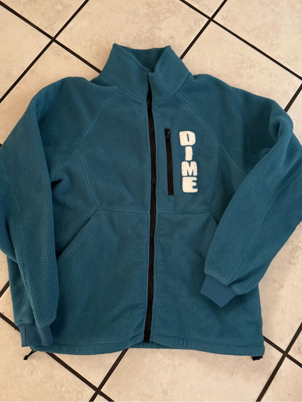 Dime Fleece Blue Zip Up